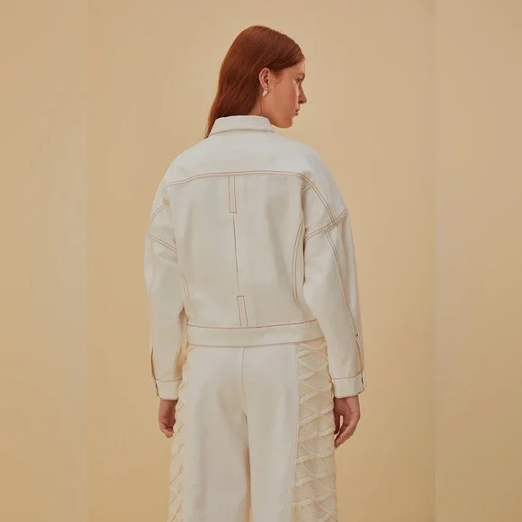 Farm Rio Off-White Mini Bomber Jacket - Picture 5 of 14